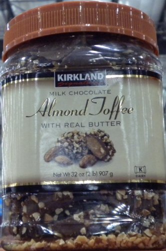 Kirkland Milk Chocolate Almond Toffee Butter Roca Candy 2 Lb X 2 (Pack of 2) logo