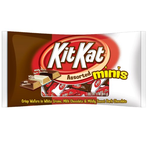 Kit Kat Assorted Minis, Crisp Wafers In Milk Chocolate, 11 ounce Bags (Pack of 4) logo