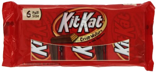 Kit Kat Candy Bar, Crisp Wafers In Milk Chocolate, 6-count Bars (Pack of 4) logo