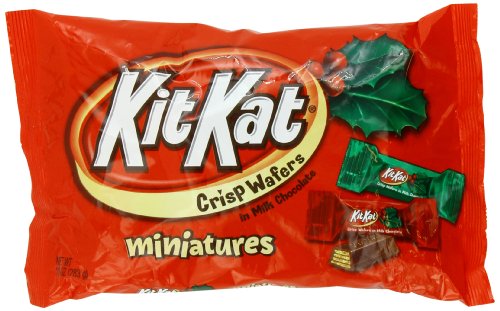 Kit Kat Holiday Minis, Crisp Wafers In Milk Chocolate, 10 ounce Bags (Pack of 4) logo