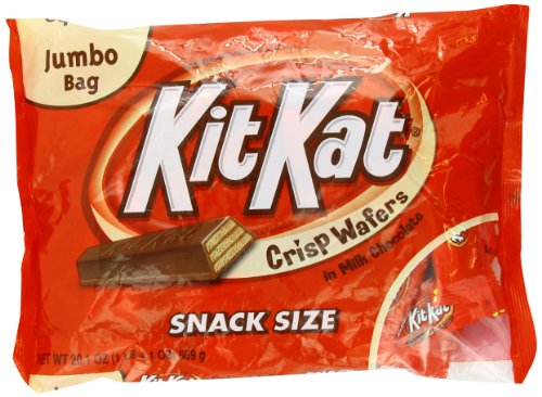 Kit Kat Snack Size Candy Bars, Crisp Wafers In Milk Chocolate, 20.1 Ounce Jumbo Bag logo