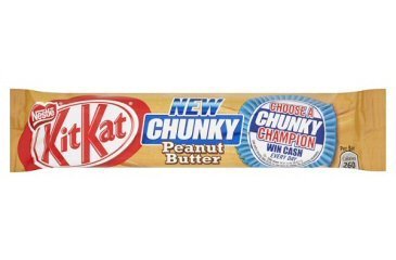 Kitkat Chunky Peanut Butter, Limited Edition, Pack of 24 Bars (48 Grams) By Nestle logo