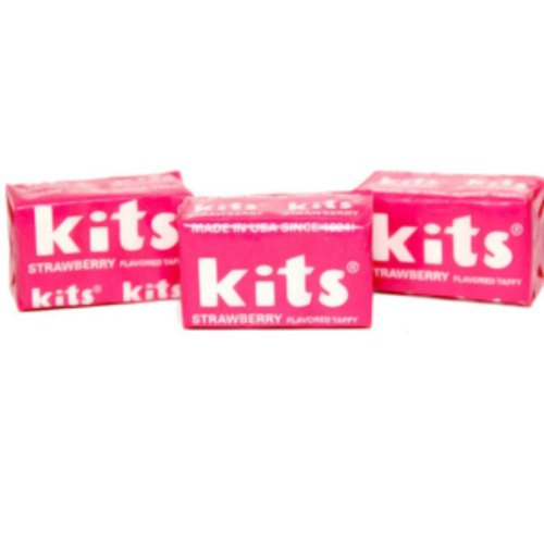 Kits Strawberry Taffy Candy 1lb Bag logo