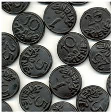 Klene Licorice Coins 1.25 Kilo Bag (44 Oz) logo