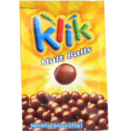 Klik Chocolate Covered Malt Balls (12×2.64 Oz) logo