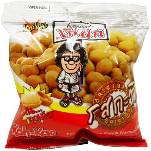 Koh-kae Snack Peanut Coconut Cream Flavour Coated 45 G (1.58 Oz) X 3 Bags logo