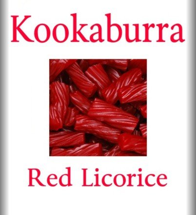 Kookaburra Australian Red Licorice Liquorice 2 Lbs logo