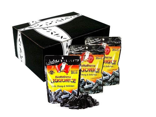 Kookaburra Black Liquorice, 10 Oz Bags In A Gift Box (Pack of 3) logo