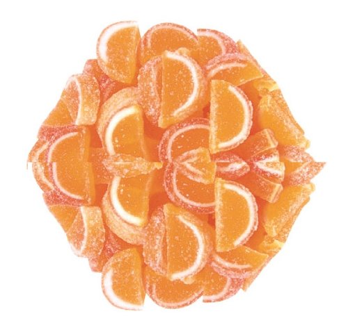 Kosher Mini Orange Flavored Fruit Slices 5 Pound Bulk Bag logo