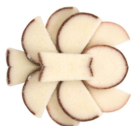 Kosher White Coconut Flavored Fruit Slices 5 Pound Bulk Bag logo