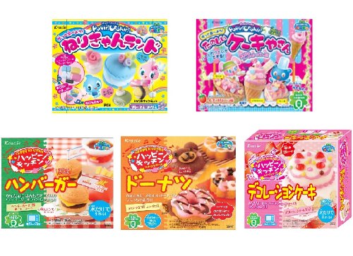 Kracie Popin Cookin 5 Item Bundle With Hamburger, Donuts, Decoration Cake, Cfunny Cake, Nerikyan Land logo