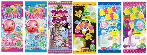 Kracie Popin Cookin 6 Item Bundle With Neruneru Grape & Soda, Nazoneru, Pandango, Tsubuptyon Soda & Grape logo