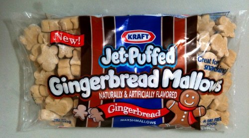 Kraft, Jet-puffed, Gingerbread Mallows, 10oz Bag (Pack of 3) logo