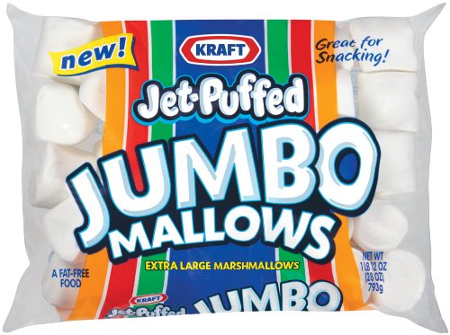 Kraft Jet Puffed Jumbo Marshmallow, 24 ounce (Pack of 4) logo