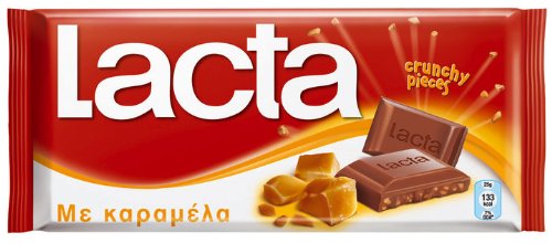 Lacta Greek Chocolate With Caramel – 10 Bars X 85g logo