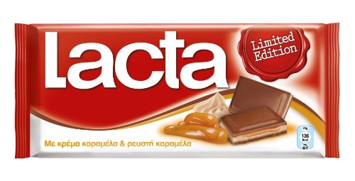 Lacta Greek Chocolate With Fluid and Cream Caramel (limited Edition) – 10 Bars X 85g logo