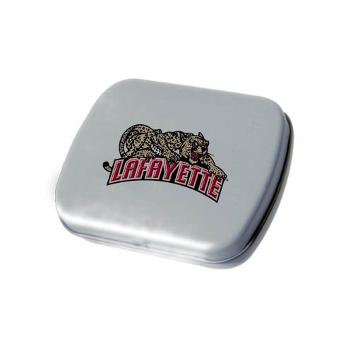 Lafayette Silver Rectangular Peppermint Tin ‘lafayette W/leopard’ logo