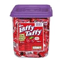 Laffy Taffy Long Lasting Flavorful Chews Cherry Flavor 145 Count Tub logo