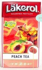 Lakerol Sugar Free Classic Peach Tea 27gm X 5 Packs logo