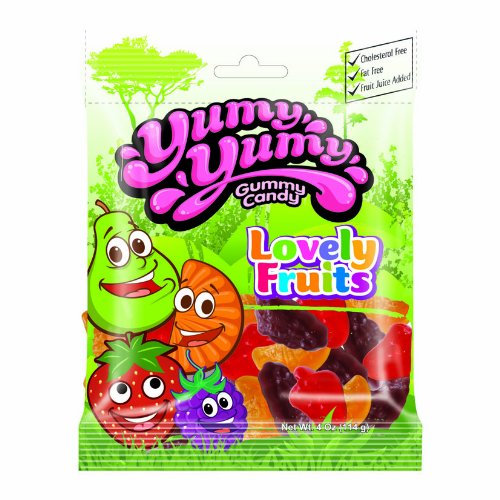 Land Of The Gummies Fruit Garden, Yumy Yumy Lovely Fruits, 3.375 Pound (Pack of 12) logo