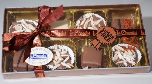 Le Chocolat Gourmet Sugar Free Dairy Gift Box 1/2lb+ logo