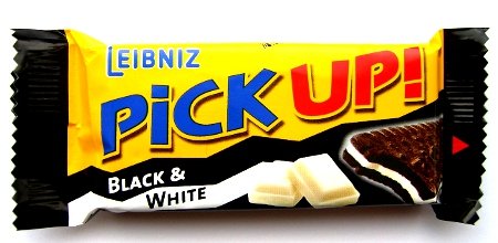 Leibniz Pick Up Bars, Black and White, 48 Bars (28 Grams) logo