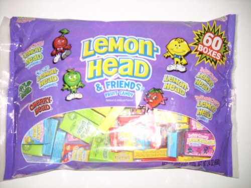 Lemon Head & Friends Fruit Candy [net Wt 24 Oz], 60 Boxes Of 0.4 Oz logo