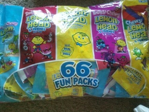 Lemon Head & Friends Snack Packs 2 Bags Of 66 Each Halloween logo