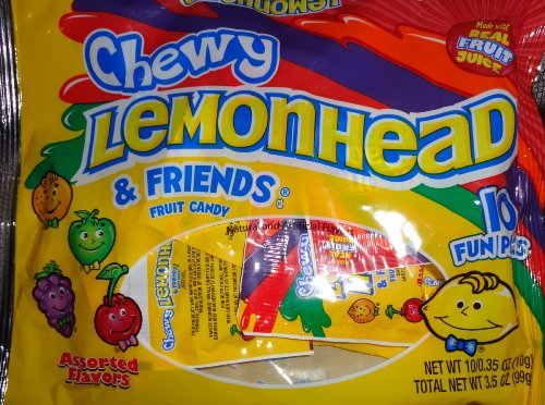Lemonhead and Friends Fruit Candy 30/0.4 Oz Fun Size Boxes 12 Oz Bag logo