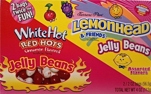 Lemonhead & Red Hots Jelly Beans Limited Edition Box – (2) 2oz. Bags/box – Two Box Bundle logo