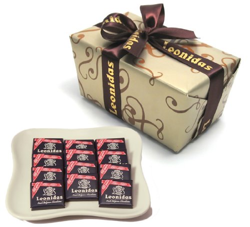 Leonidas Belgian Chocolates: 1 Lb Anniversary Napolitain Milk Chocolate Squares logo