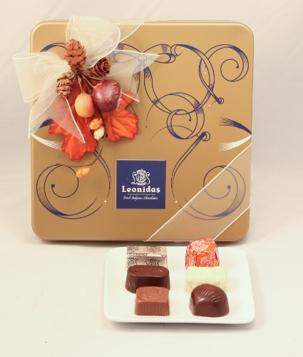 Leonidas Belgian Chocolates: Gold Tin logo