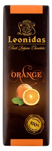 Leonidas Belgian Chocolates: Orange Dark Chocolate Bars (one Dozen) logo