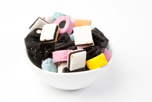 Licorice Allsorts Candy (10 Pound Case) logo