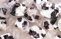 Licorice Black & White Cowhide Gourmet Salt Water Taffy 5 Pound Bag (bulk) logo