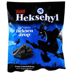 Licorice In Bag – Pingvin Tom Heksehyl Zout (zoute Salmiak Staafjes/salty Sticks Filled With Salmiak),10.6 Oz logo