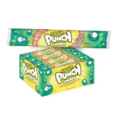 Licorice Sour Punch Straws, Watermelon, 2 Oz, 24 Count logo