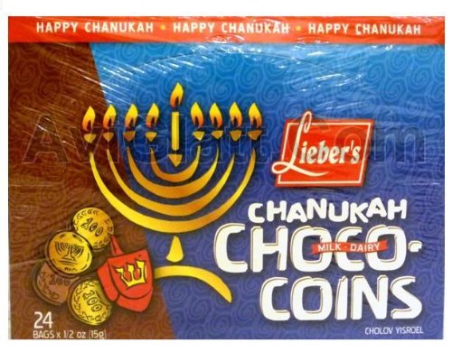 Lieber’s Chanukah Milk Chocolate Coins 24 Bags logo