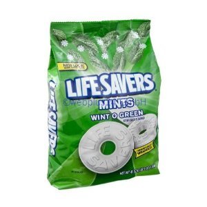 Life Savers, Wint-o-green Hard Candy, 41oz Bag (Pack of 2) logo