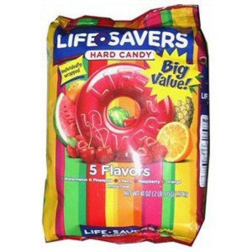 Lifesavers, 5-flavor Assortment Hard Candy, 41oz Bag (Pack of 3) logo