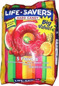 Lifesavers 5 Flavor Bulk Bag (1- 41oz. Bag, Approx. 292 Pieces) logo