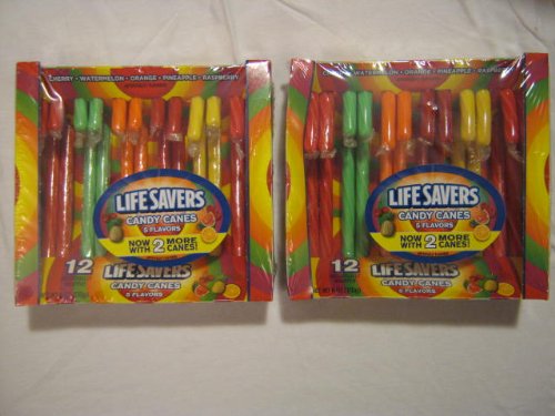 Lifesavers Candy Canes 5 Flavors, 12 Count (Pack of 2) logo