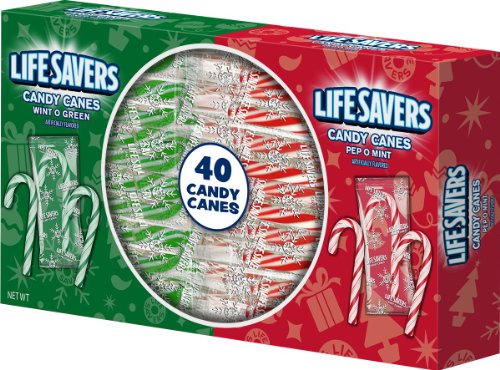 Lifesavers Candy Canes, Mini, 40 Count (Pack of 24) logo