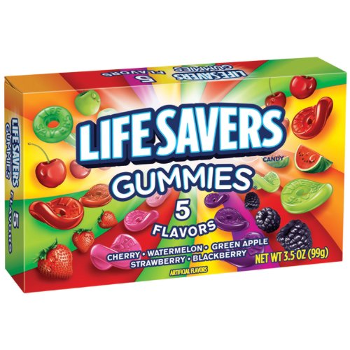 Lifesavers Gummies, 5 Flavor, 3.5 ounce Boxes (Pack of 12) logo