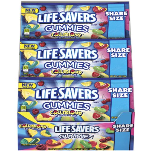 Lifesavers Gummies Collision Pouches, 4.2 Ounce (Pack of 15) logo