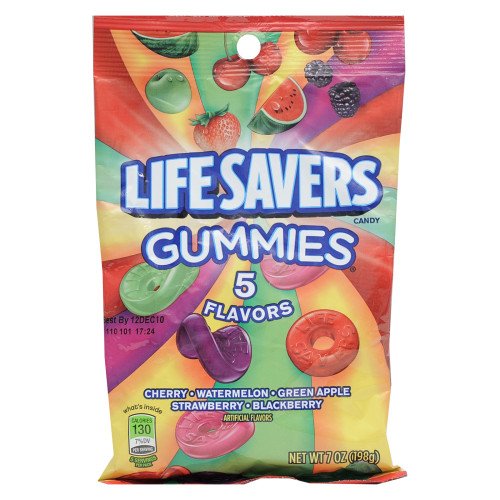 Lifesavers Gummies Gummy Soft Candy 5 Flavors 7 Oz Bag logo