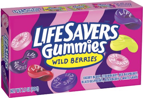 Lifesavers Gummies, Wild Berries, 3.5 ounce Boxes (Pack of 12) logo