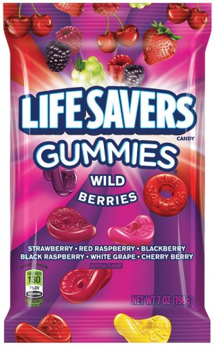 Lifesavers Gummies, Wild Berries, 7 ounce Bags (Pack of 12) logo