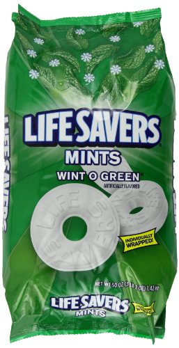 Lifesavers Hard Wint-o-green, 50 ounce Bags (Pack of 2) logo