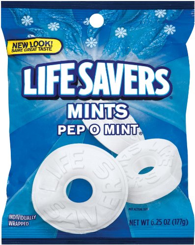 Lifesavers Pep-o-mint Candy Hard Candy, 12 – 6.25 ounce Bags logo